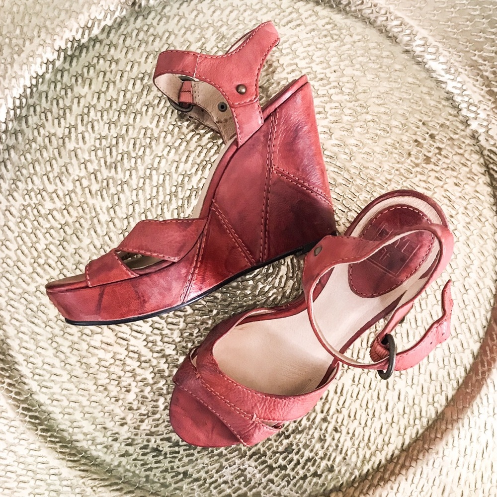 Frye wedge sandals